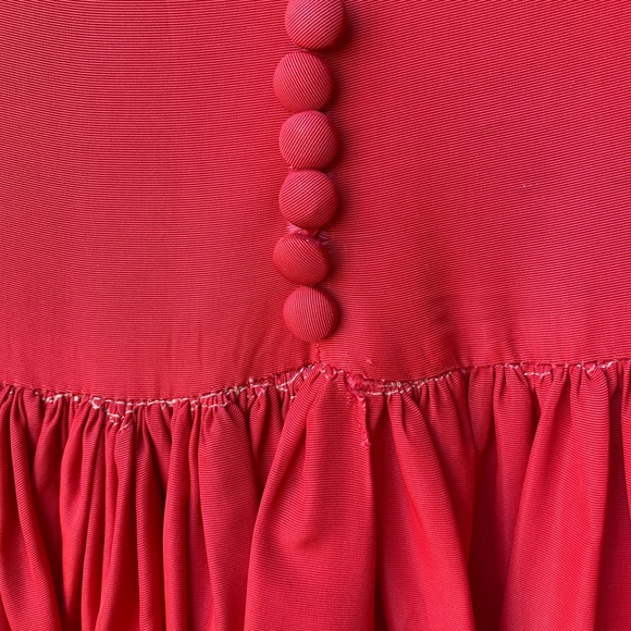 🌹Host Pick🌹Vintage 1940s Gorgeous Red Holiday Party Dress - Picture 6 of 8